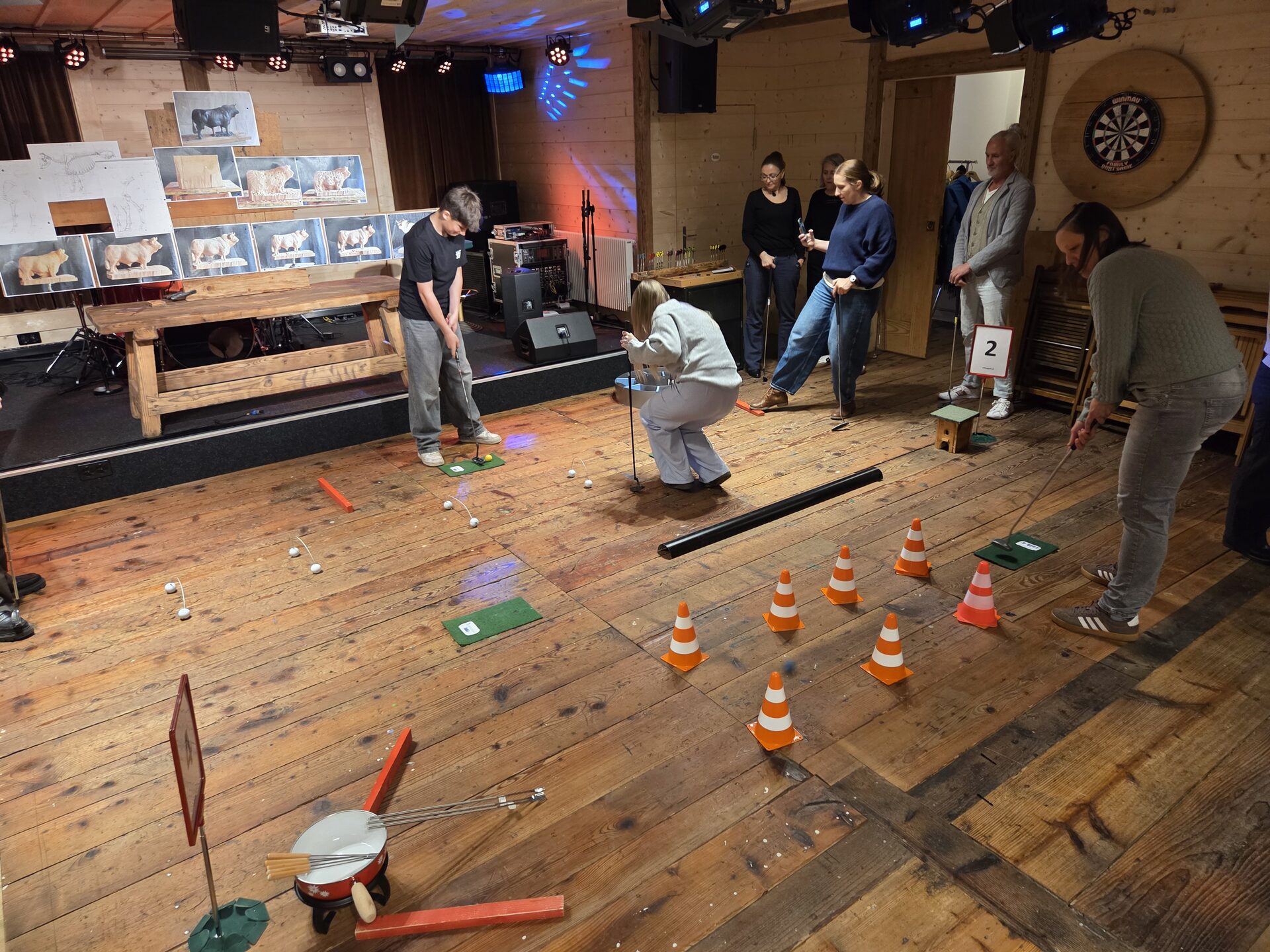Minigolf am Geburtstag und der Hochzeit